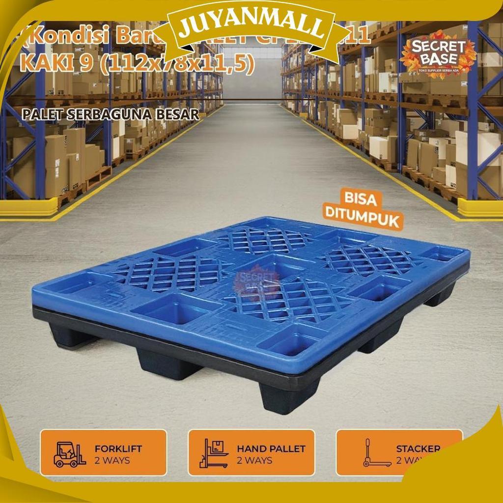 (Kondisi Baru) Palet Cp1178.11 Kaki 9 (112X78X11,5) - Dipan Tempat Tidur / Alas Tatakan Kasur / Pall