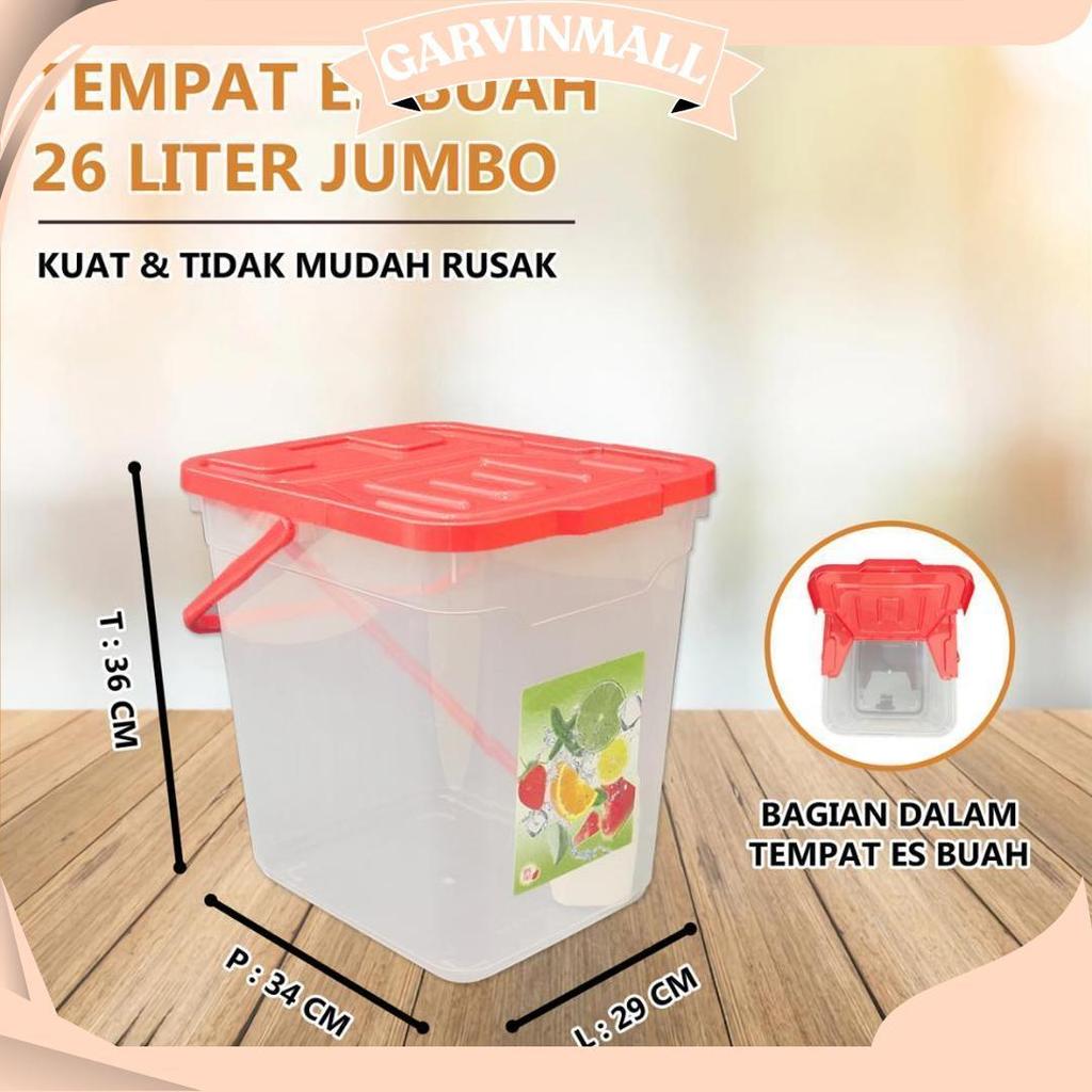 Toples Es Buah - Bonus Gayung / Tempat Es Buah Besar/ Aquarium Es Buah Ori