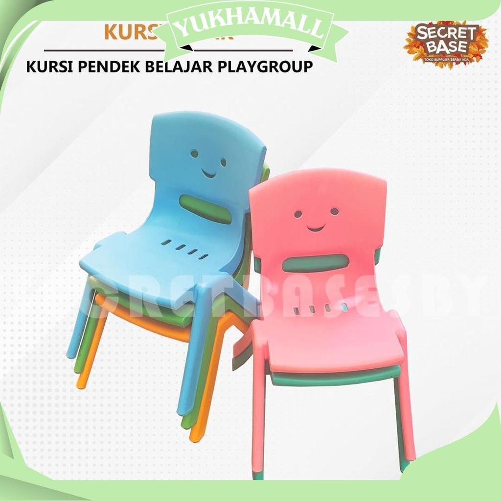 Kursi Anak - Bangku Sender Kecil Plastik / Kursi Pendek Belajar Playgroup Ori