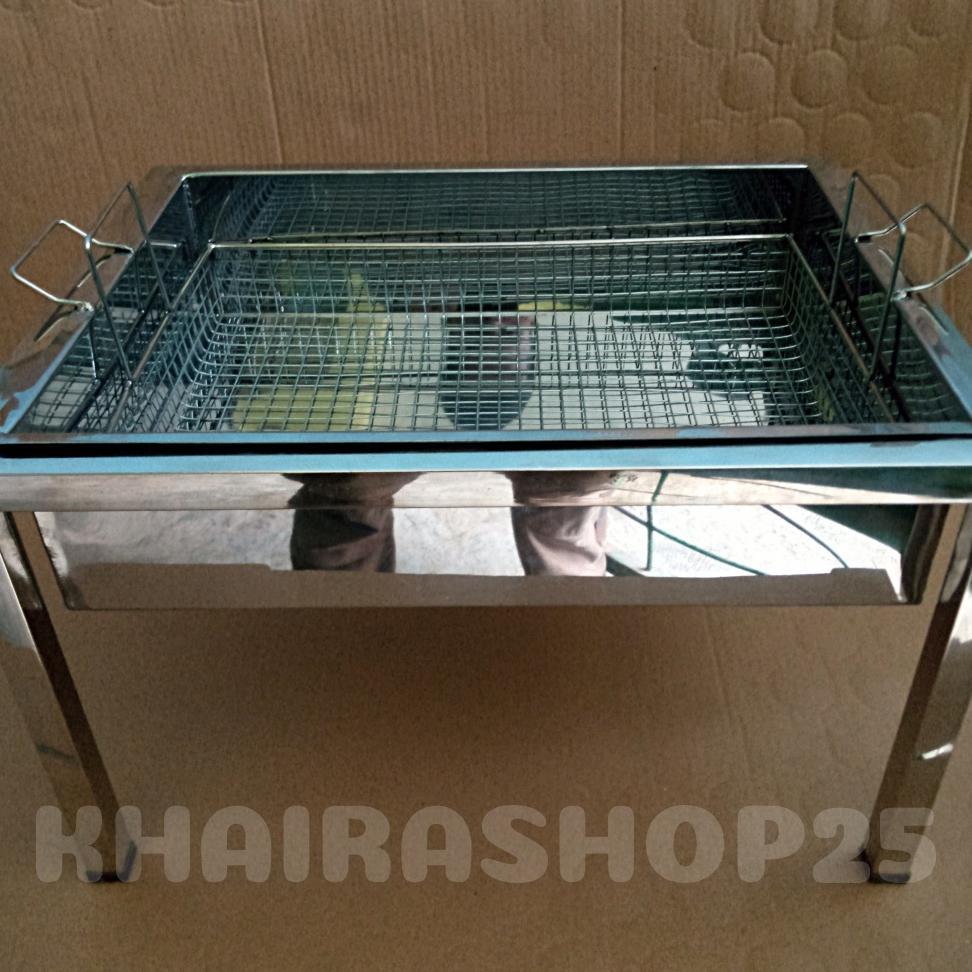 Wajan penggorengan kotak deep fryer untuk jualan donat fried chicken kentang stainless steel Alat Ma