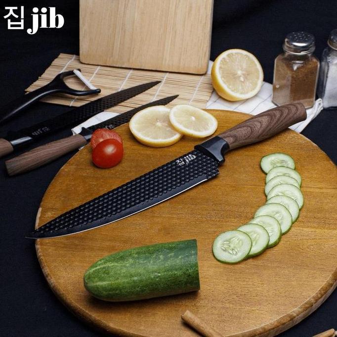 JIB Black Diamond Knives Set 6 in 1 / Multifungsi Anti Lengket
