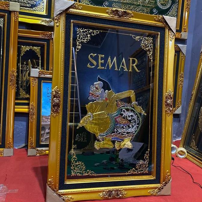 Wayang Semar Figura kayu Bahan prada AYB