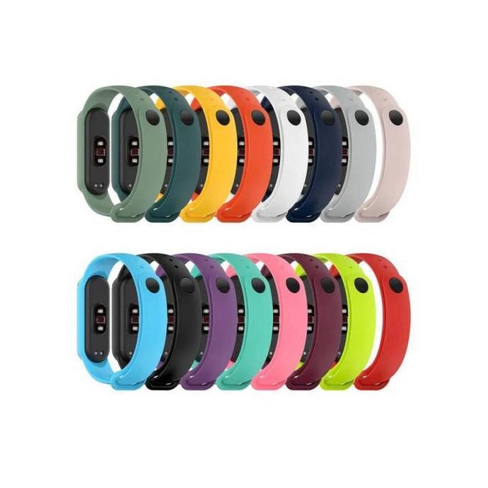 NUNNALLY- Xiaomi Mi Band 6 Mi Band 5 Silicone Replacement Strap Tali MiBand 6