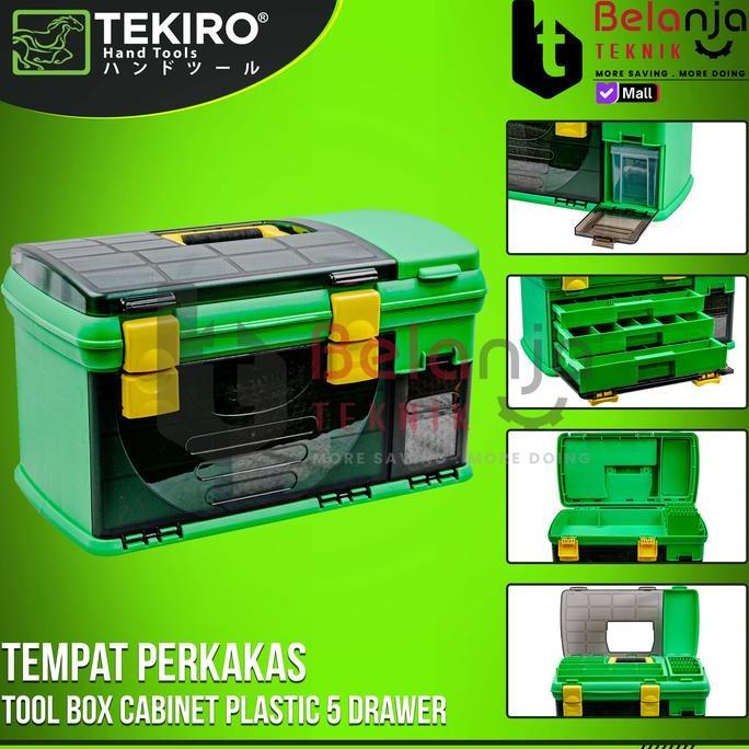JOANNE- Toolbox Cabinet 5 Drawer Plastik Tekiro Tool Drawer Tool Box Perkakas