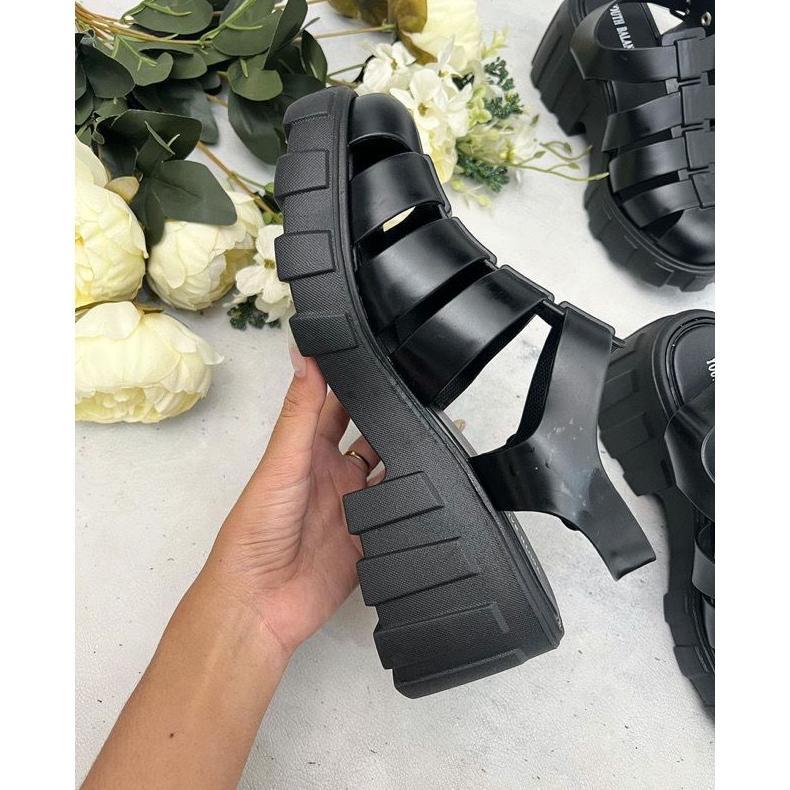 Sandal Sepatu Wanita Plato Karet Jelly 8 Cm Youth Balance 23-3