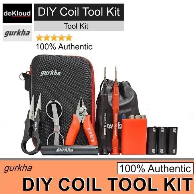 KIKYO- 1 Set Original Gurkha DIY Tool Kit | tang pinset gunting obeng kunci L satu set lengkap