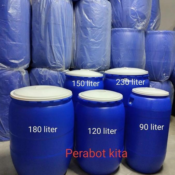 Tong air, gentong air , drum plastik tutup putih IRF