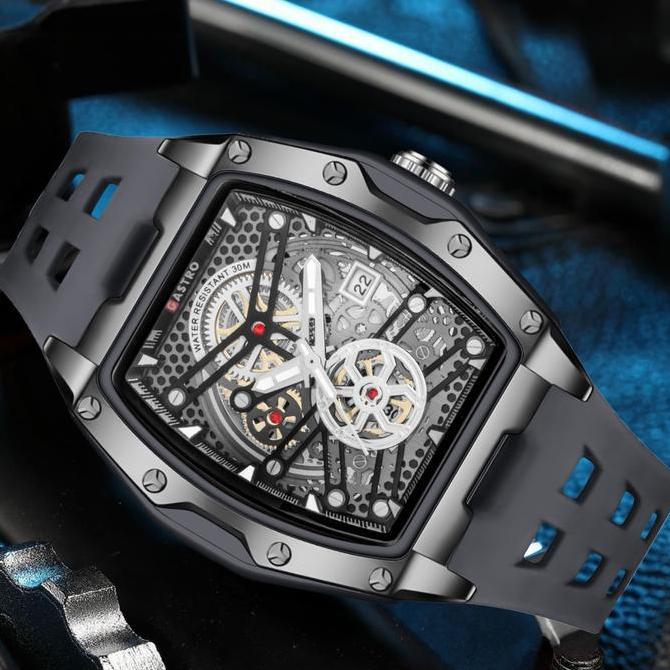 Gastro Jam Tangan Pria Sport D30-2 Rubber Water Resistant 3 ATM Watches Waterproof