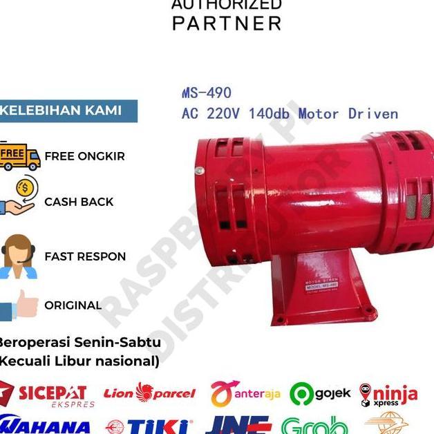 Motor Sirene Ms490 Ms490 Ms 490 Horn Alarm Klakson S283 Siren 5 Inch