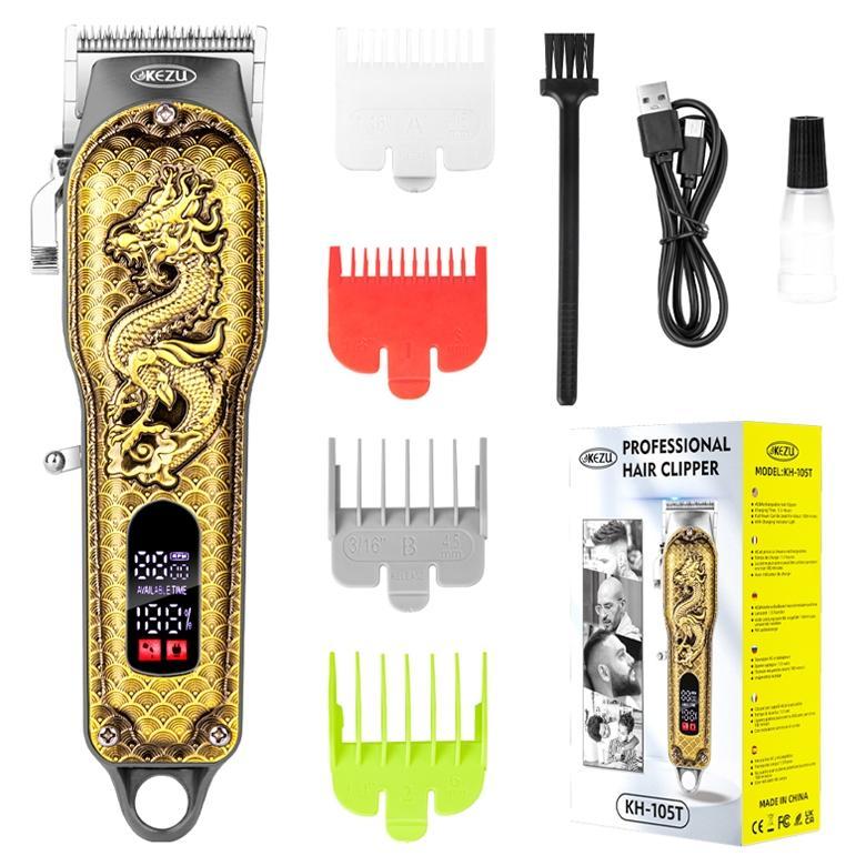 2024 Alat Potong Rambut Rambut Naga Cliper Alat Cukur Rambut Elektrik Hair Clipper Emas Cordless Pro