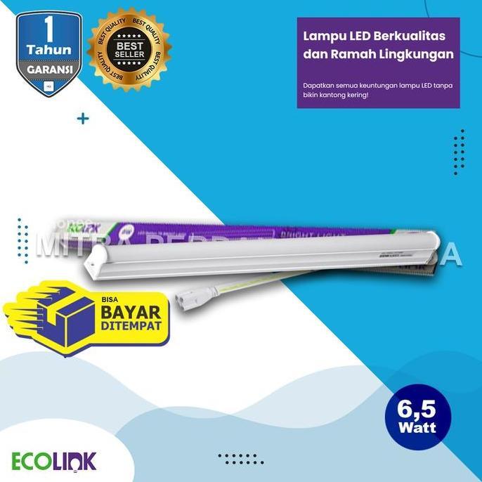 Lampu TL Neon T5 Batten LED ECOLINK 6.5W 6,5W 6.5 w 6,5 w 6.5
