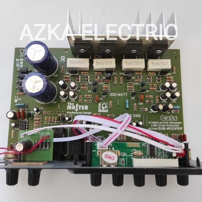 Kit Power Amplifier Speaker Aktif Stereo Plus MP3 Bluetooth
