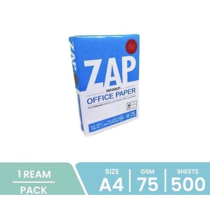 Kertas HVS A4 1 Rim ZAP Office Paper