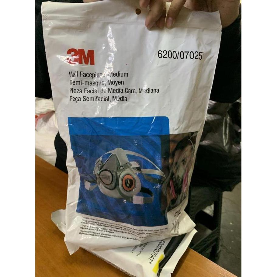3M Masker 6200/ Masker Kimia/ Gas Respirator