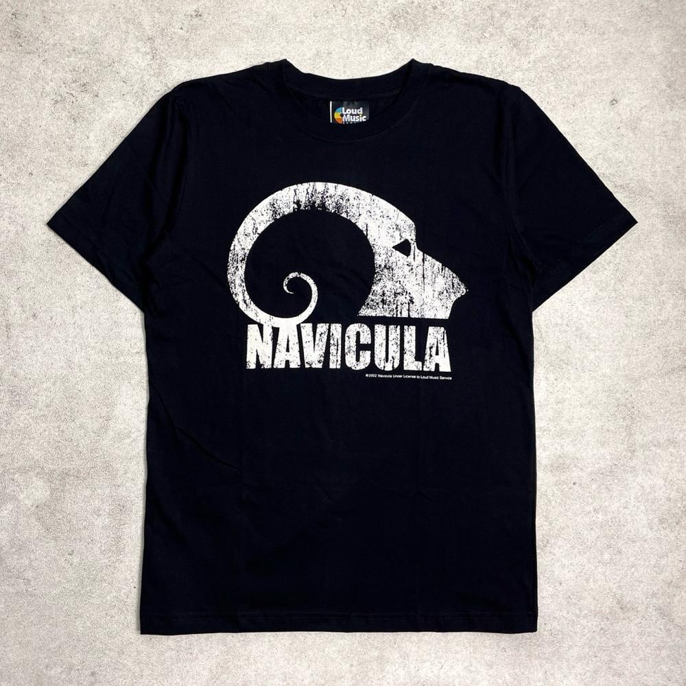 Navicula - Distressed Logo | Tshirt Black Original Merchandise