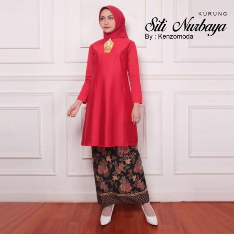 Baju Kurung Siti Nurbaya Kebaya Tafeta Baju Kurung Malaysia Polos