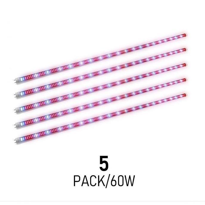 MORIFOYU- ZW0185 5Pcs/Set Lampu Tanaman Hidroponik 60W 120cm Grow Light T8 LED