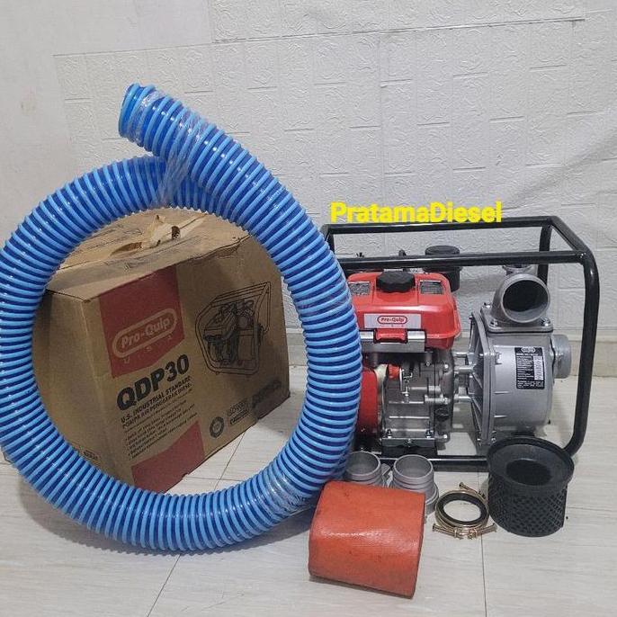 LOLOPECHKA Pompa Air Sawah Irigasi Diesel Solar 3inch PRO-QUIP QDP30+Selang