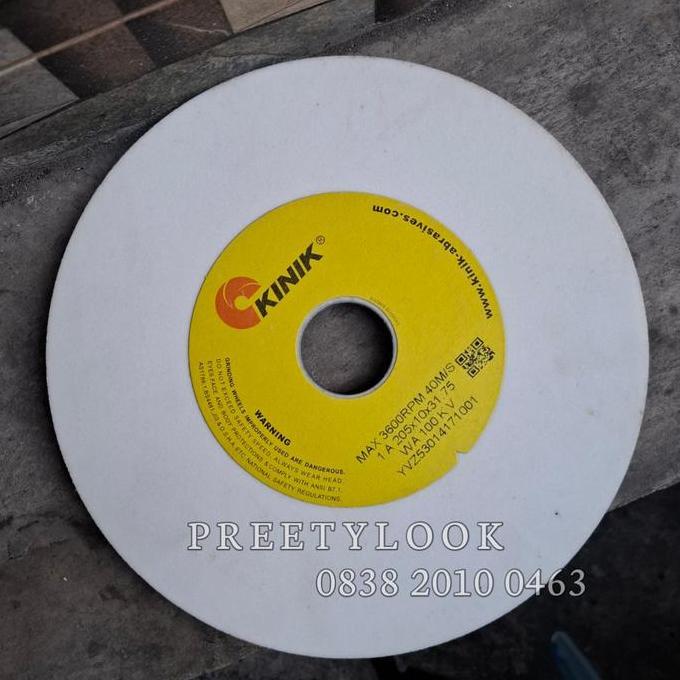 MORIFOYU KINIK Gerinda Lurus 205 x10 x 31.75 mm Batu Gerinda KINIK WA 100 KV 1A