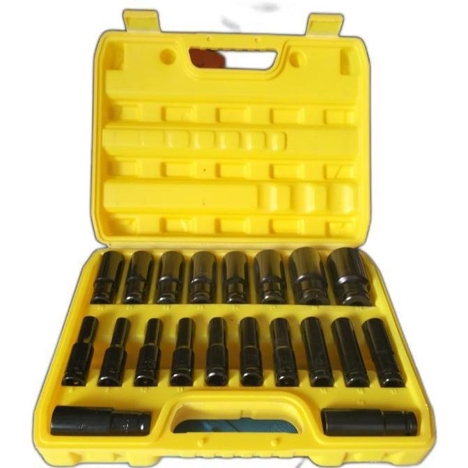 MATA KUNCI SOK IMPACT DRIVER SOCKET SLEEVE IMPACT WRENCH 1 SET 20PCS