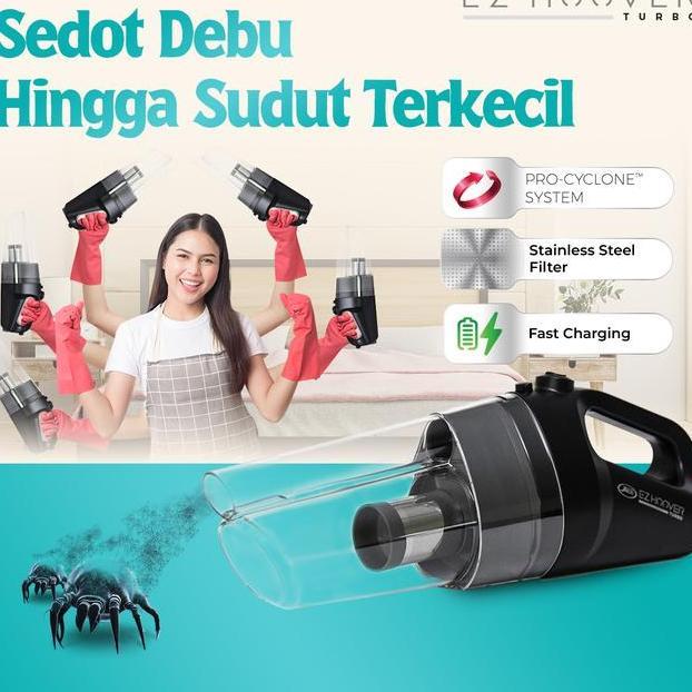 Vacuum Cleaner Cordless Jaco Ez Hoover Turbo Jc 999 Vacum Tanpa Kabel