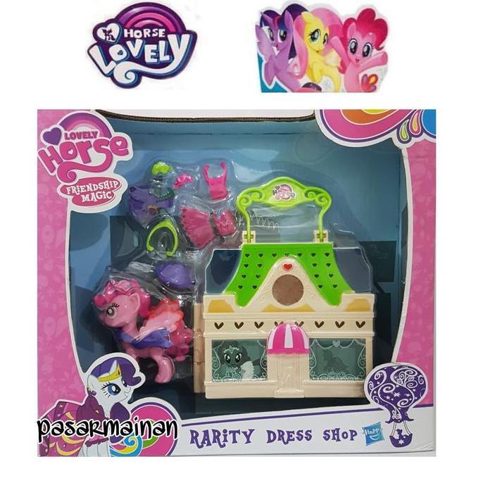 Mainan anak Lovely horse rarity dress shop little pony