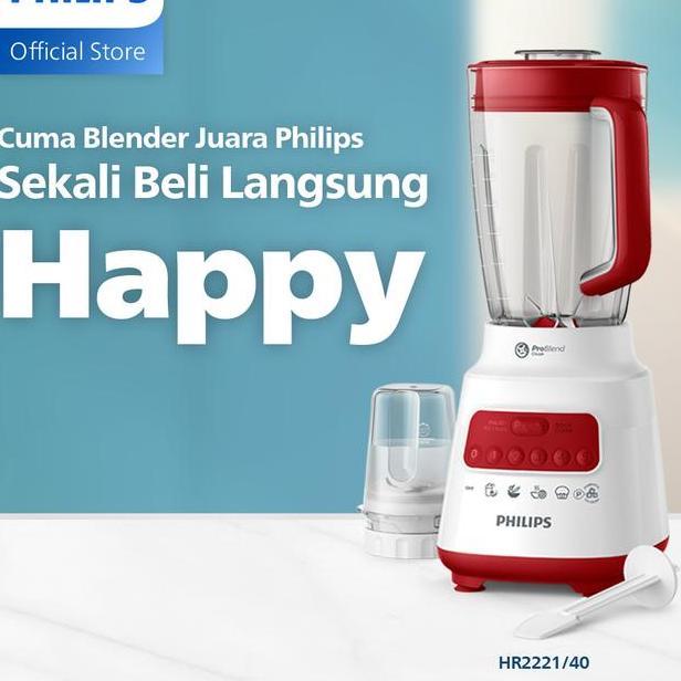 Philips Blender 0 Series 2L Plastic Red Hr222140 Blender R Blender Serbaguna Blender Terbaik Blender