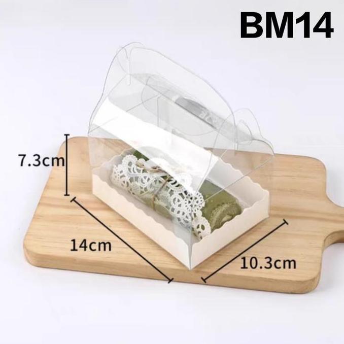 Kotak Mika Bolu Gulung BM14 Box Mika Packaging Kue