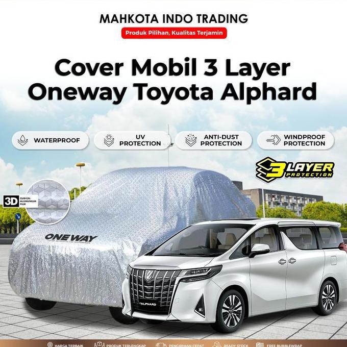 '' Cover Sarung Mobil ALPHARD Triguard 3 LAPIS Full Waterproof No Urban ''