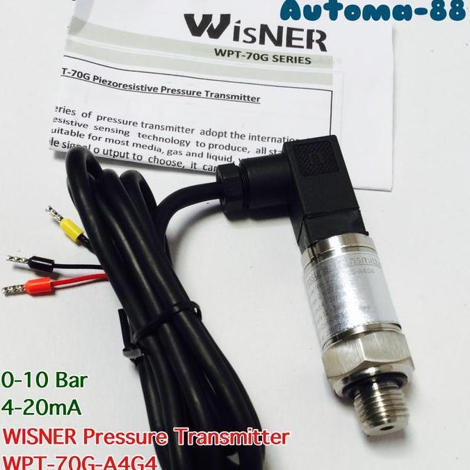 Wisner Wpt-70G-A4G4 Pressure Transmitter 0-10Bar 4-20Ma G 1/4 Bsp