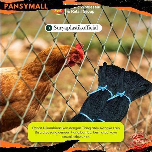 GROSIR Jaring Pagar Ayam 1,5  Meter Jaring Kandang Ayam Lebar 1,5 Meter Panjang 17 Meter