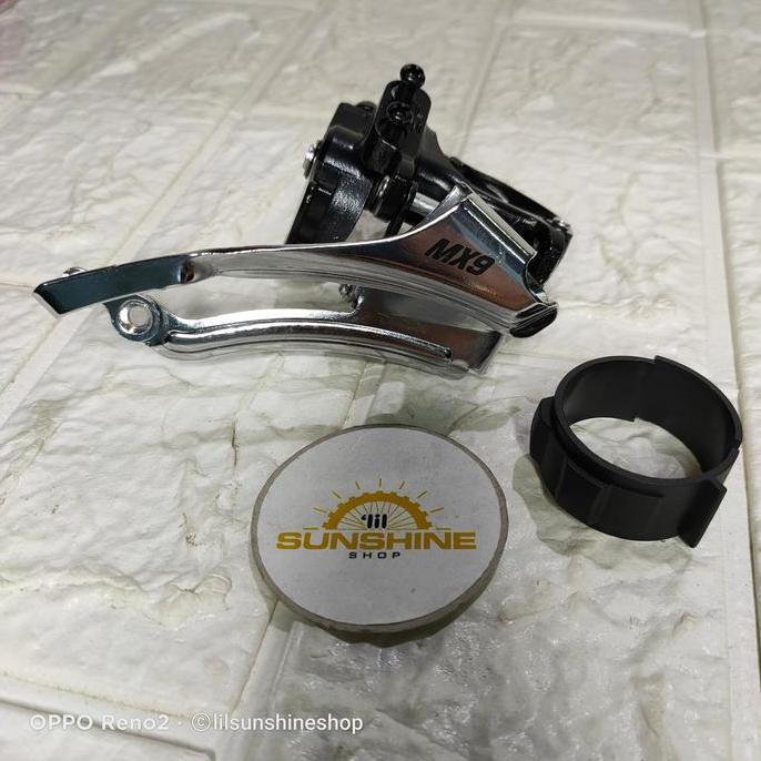 Promo Fd Front Derailleur 3 Speed Sensah Mx9 Low Clamp 31.8 - 34.9Mm Crank 42T Dual Pull Tarikan Ata