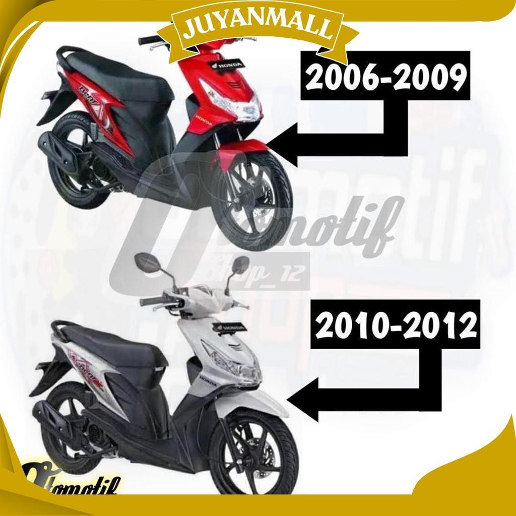 Spakbor Beat Karbu Depan/ Slebor Depan Beat Karbu Warna Putih Ori