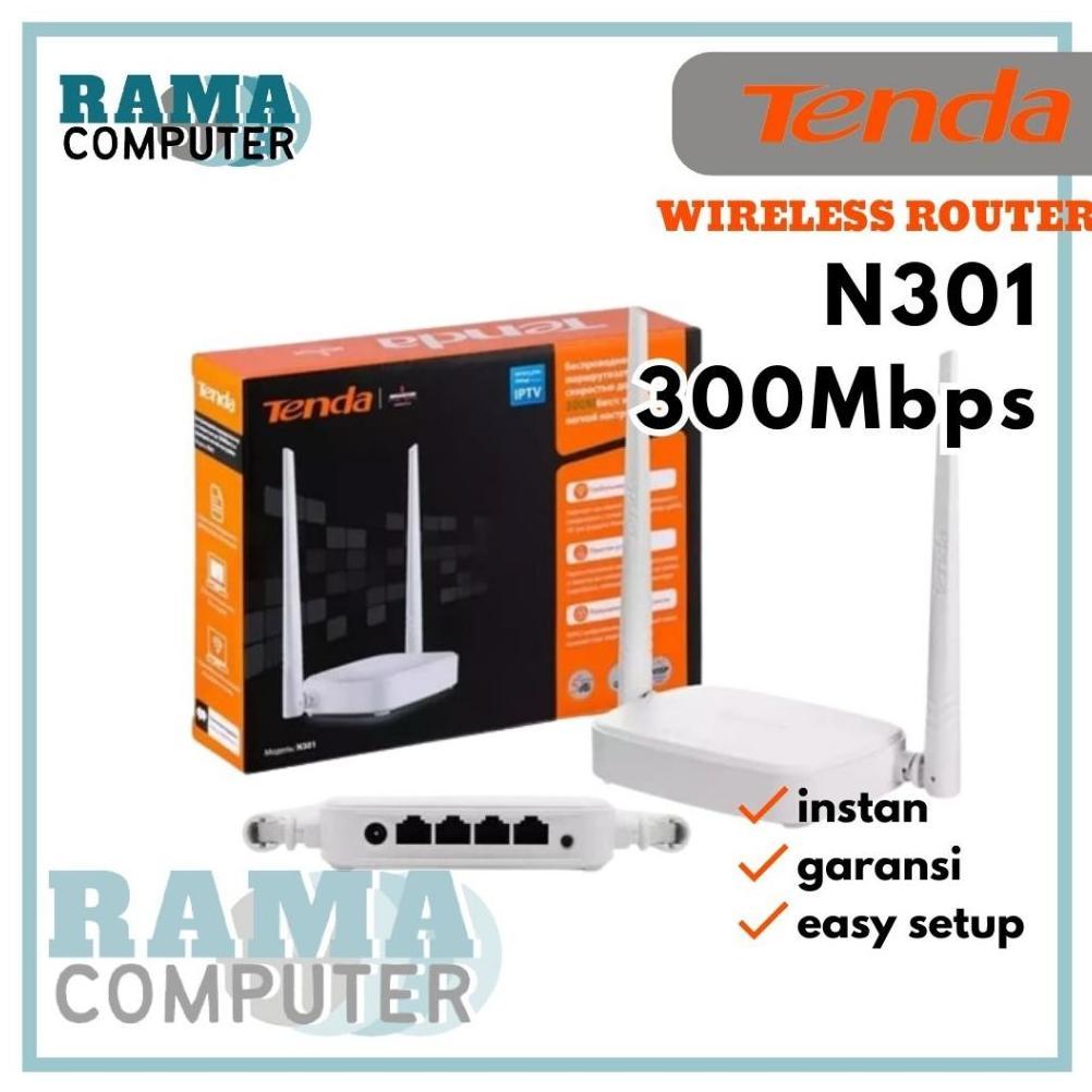 Tenda N301 Wireless Router 2 Antena 300Mbps Router Wifi