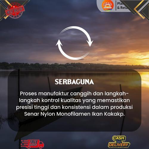 GROSIR Senar Cap Ikan Kakap  Ukuran 1000 (70)  per Roll /Tali Senar Pancing / Senar Layangan