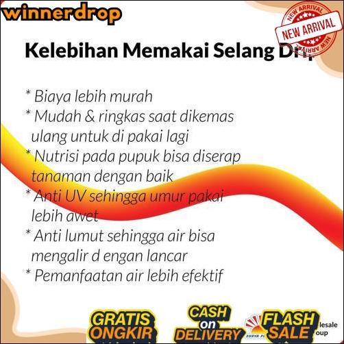 Terlaris Selang Drip 20 micron 4 dim 50 meter - Pipa 4 inch