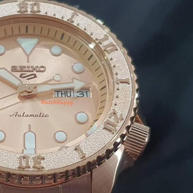 Seiko 5 Sport SRPE72K1 Mens Watch Full Rose SRPE72 SRPE72K Original