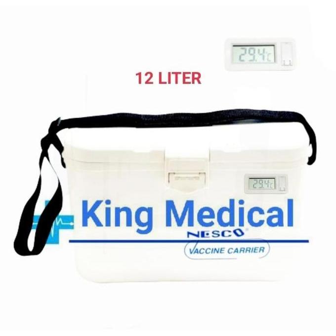 Ready stock Box Vaksin / Vaccine Carrier Cool Box 8L - 12L + Ice Pack