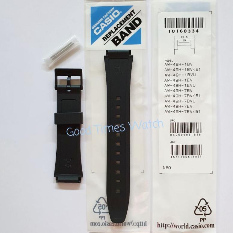 STRAP CASIO AW-49H AW 49HE AW 49 Casio Original Aksesoris jam tangan