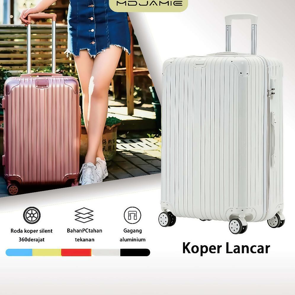 Mdjamie Koper Kabin 20 inch Bagasi Tas Koper Besar Anak Perempuan 24 inch Beauty Case Koper Mini 14 