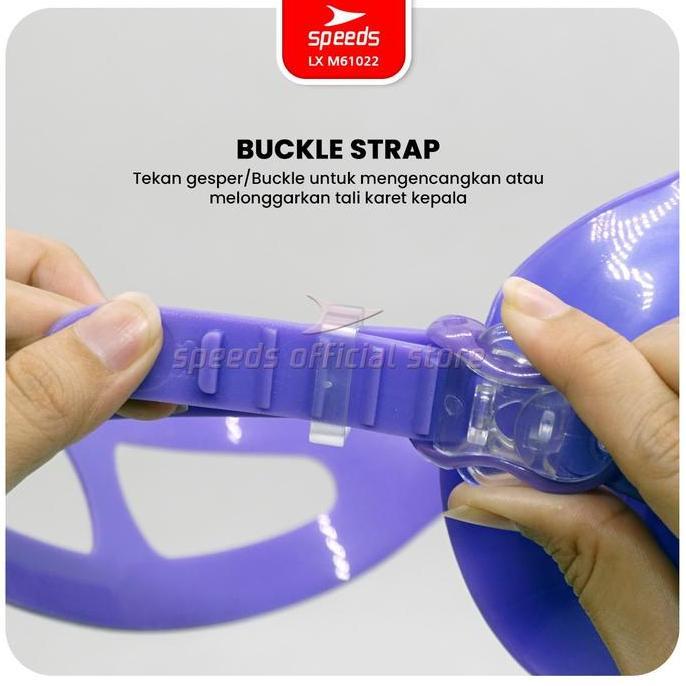 SPEEDS Snorkel Mask Kacamata Selam Dewasa Peralatan Menyelam M61022