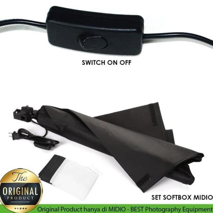 Softbox Lighting Midio A1 Softbox Single Socket + Tripod Stand
