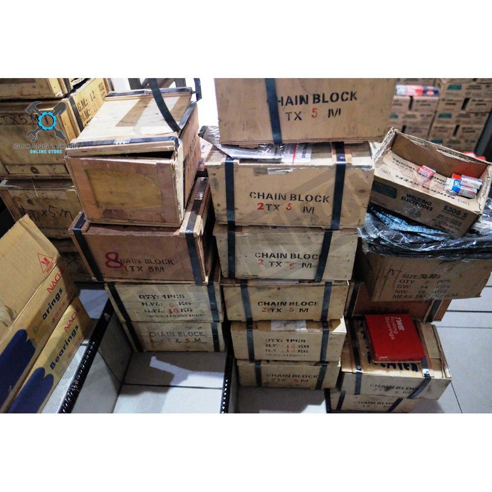 Chain Block Katrol Takel Kerekan 1 Ton 5 Meter EVSTEEL Katrol