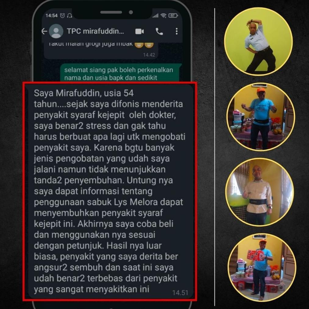 Terapi Lysmelora Untuk Sakit Pinggang & Syaraf Terjepit Alat kesehatan