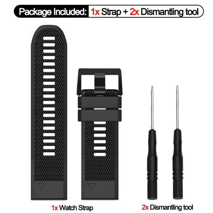 TALI JAM STRAP GARMIN FENIX 7X 6X 5X SAPPHIRE PRO SOLAR SILICONE