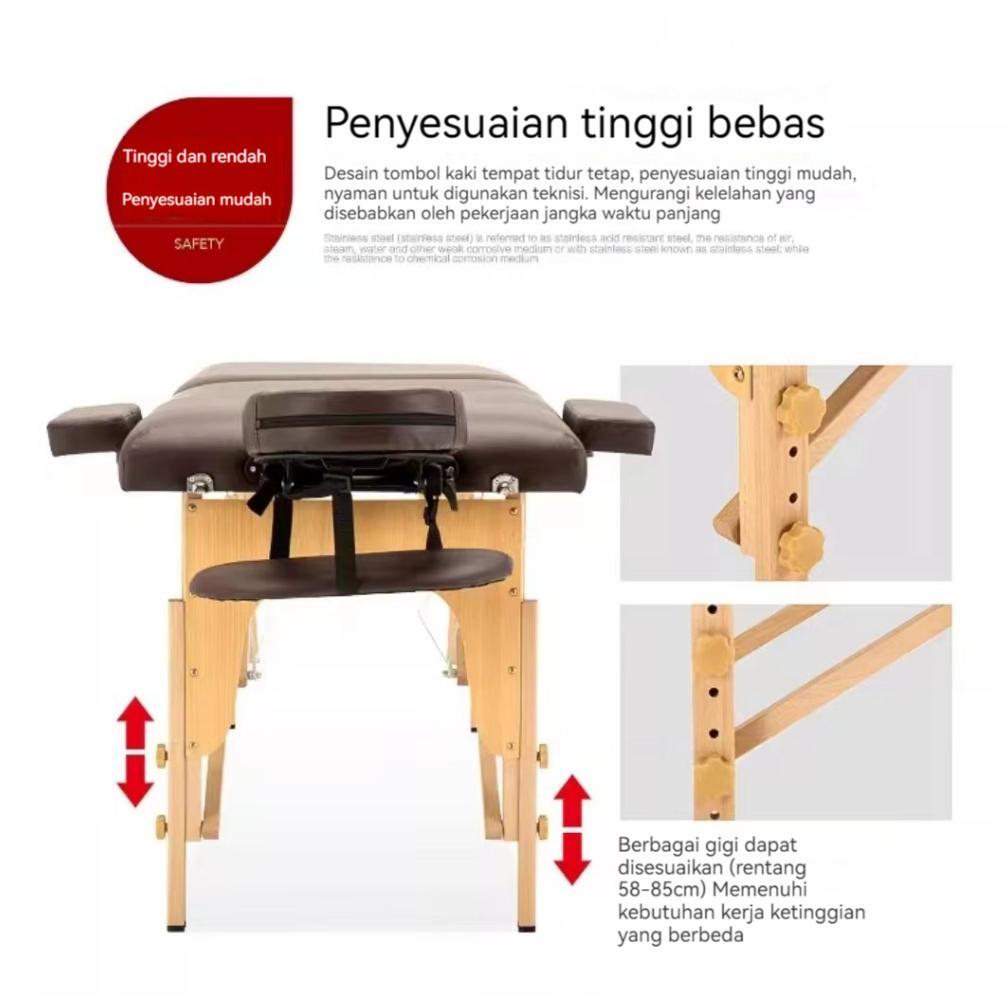 Highline Folding Beauty Bed Meja Pijat Portable Untuk Spa Kasur Spa Therapy Treatment Bed Portable A