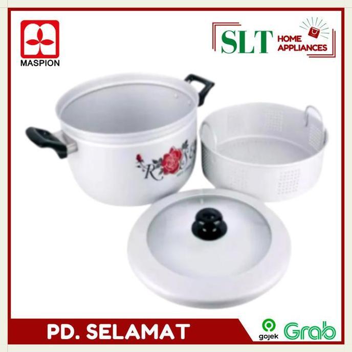 Maspion 33 CM Panca Guna Panci Kukus Steamer