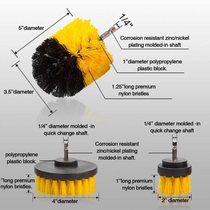Kepala Sikat Bor Elektrik Power Cleaning Head 3 Pcs