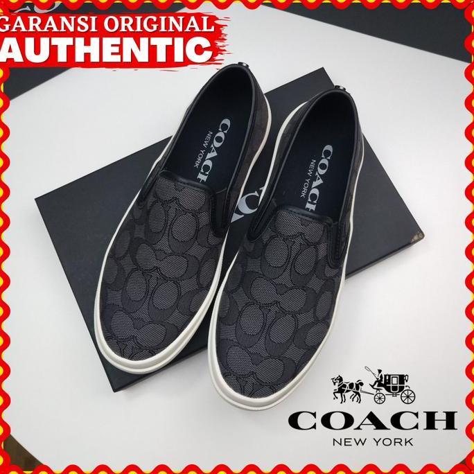 Sepatu Coach Chirssy Signature Slip Pria & Wanita Original Branded LS