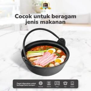 Cast iron Hotpot Bowl 20 Cm Panci Shabu suki kuah korean food PREMIUM